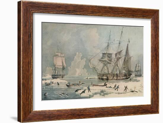 Northern Whale Fishery, c1829-Edward Duncan-Framed Giclee Print