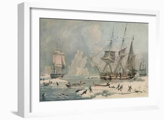 Northern Whale Fishery, c1829-Edward Duncan-Framed Giclee Print