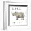 Northern White Rhinoceros (Ceratotherium Simum Cottoni), Mammals-Encyclopaedia Britannica-Framed Art Print