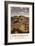 Northumberland, England - Hadrian's Wall and Sheep British Rail Poster-Lantern Press-Framed Premium Giclee Print