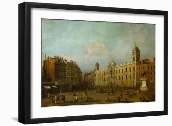 Northumberland House on Trafalgar Sqare, London. (1746).-Canaletto-Framed Giclee Print