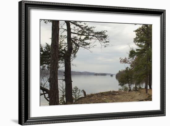 Northward View of the Hudson River From the Shore of Hyde Park, NY-null-Framed Photographic Print