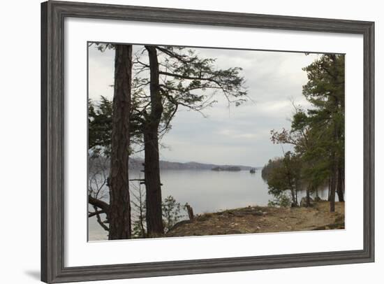 Northward View of the Hudson River From the Shore of Hyde Park, NY-null-Framed Photographic Print