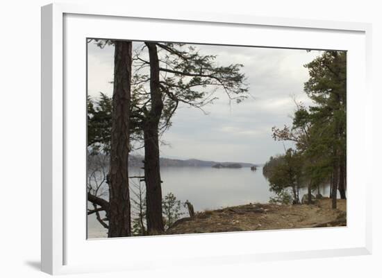 Northward View of the Hudson River From the Shore of Hyde Park, NY-null-Framed Photographic Print