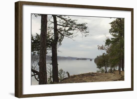 Northward View of the Hudson River From the Shore of Hyde Park, NY-null-Framed Photographic Print