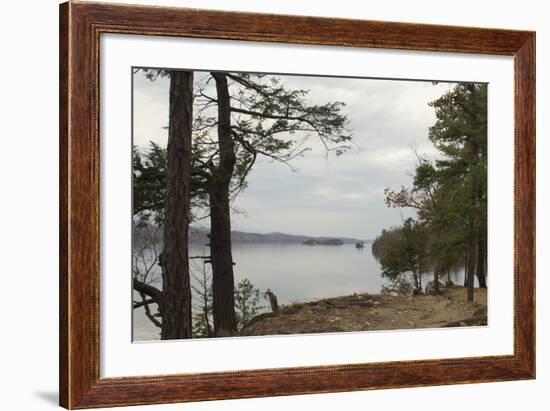 Northward View of the Hudson River From the Shore of Hyde Park, NY-null-Framed Photographic Print