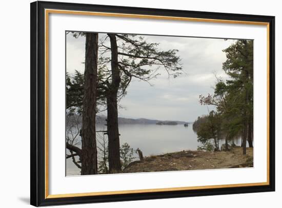 Northward View of the Hudson River From the Shore of Hyde Park, NY-null-Framed Photographic Print