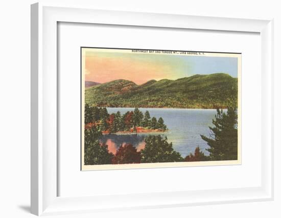 Northwest Bay, Lake George, New York--Framed Art Print