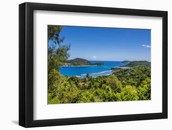 Northwest coast of Mahe, Republic of Seychelles, Indian Ocean.-Michael DeFreitas-Framed Photographic Print