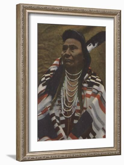 Northwest Indians - Chief Joseph of the Nez Perces Tribe-Lantern Press-Framed Art Print