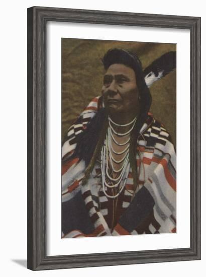 Northwest Indians - Chief Joseph of the Nez Perces Tribe-Lantern Press-Framed Art Print