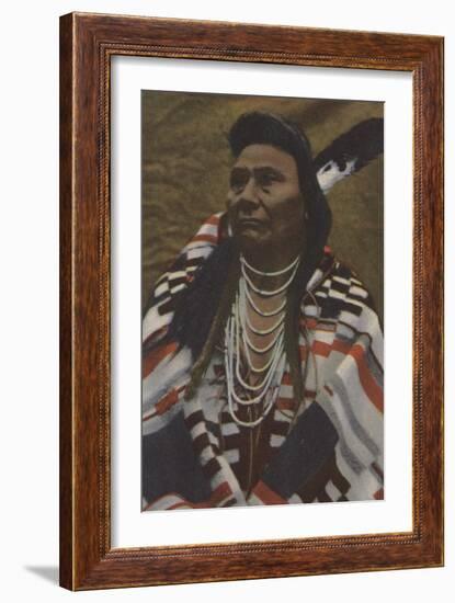 Northwest Indians - Chief Joseph of the Nez Perces Tribe-Lantern Press-Framed Art Print