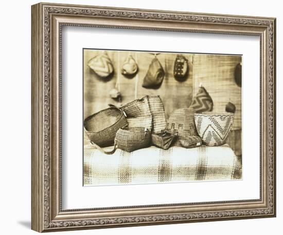 Northwest Native American Baskets-Asahel Curtis-Framed Giclee Print