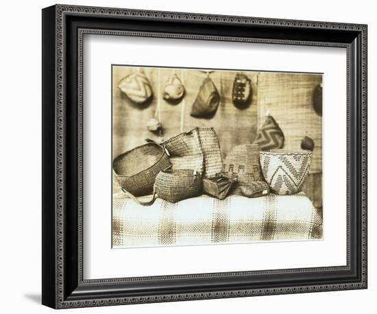 Northwest Native American Baskets-Asahel Curtis-Framed Giclee Print