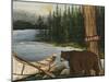 Northwoods Bear Crop-David Cater Brown-Mounted Art Print