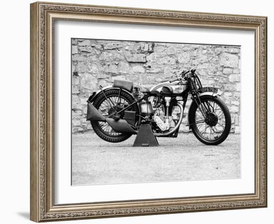 Norton Motorbike, an International Model 30, 1932-null-Framed Photographic Print