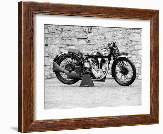 Norton Motorbike, an International Model 30, 1932-null-Framed Photographic Print