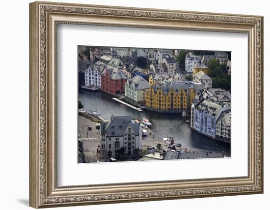 Norway. Alesund Inner Harbor-Kymri Wilt-Framed Photographic Print