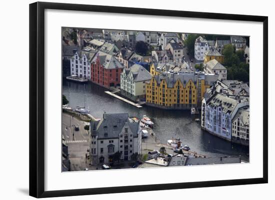 Norway. Alesund Inner Harbor-Kymri Wilt-Framed Photographic Print
