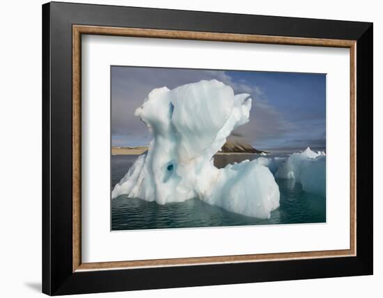 Norway, Barents Sea, Palander Bay, Zeipelodden. Large Iceberg in Palander Bay-Cindy Miller Hopkins-Framed Photographic Print