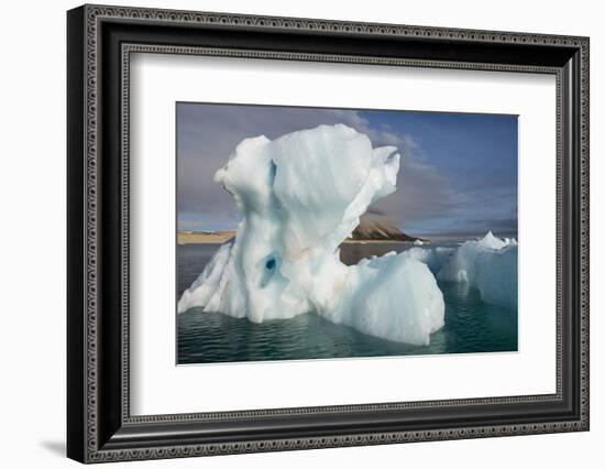 Norway, Barents Sea, Palander Bay, Zeipelodden. Large Iceberg in Palander Bay-Cindy Miller Hopkins-Framed Photographic Print