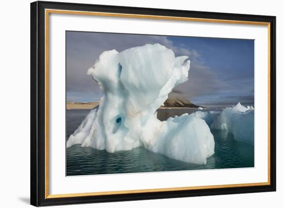 Norway, Barents Sea, Palander Bay, Zeipelodden. Large Iceberg in Palander Bay-Cindy Miller Hopkins-Framed Photographic Print