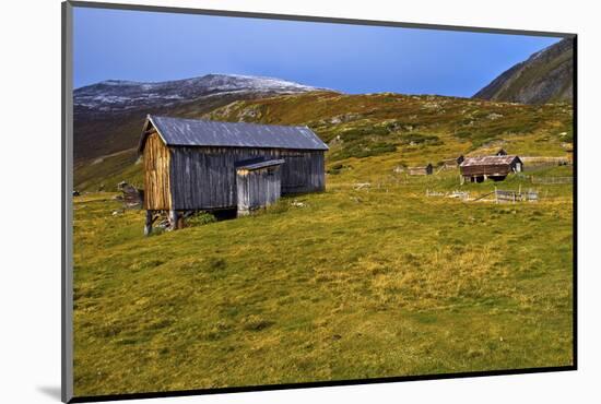 Norway, Dovre, Alpine Dairies in Grimsdalen, Autumn-K. Schlierbach-Mounted Photographic Print