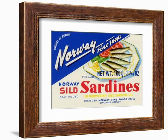 Norway Fine Foods Sild Sardines-null-Framed Premium Giclee Print