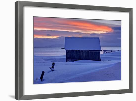 Norway, Finnmark, Eastern Finnmark, Wooden Hut-Bernd Rommelt-Framed Photographic Print