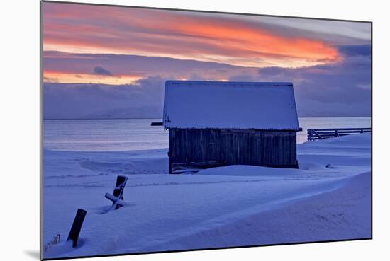 Norway, Finnmark, Eastern Finnmark, Wooden Hut-Bernd Rommelt-Mounted Photographic Print