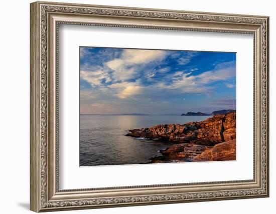 Norway, Finnmark, Loppa. Looking out over the Norwegian sea from the northern tip of Loppa island.-Fredrik Norrsell-Framed Photographic Print