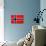 Norway Flag Design with Wood Patterning - Flags of the World Series-Philippe Hugonnard-Art Print displayed on a wall