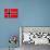 Norway Flag Design with Wood Patterning - Flags of the World Series-Philippe Hugonnard-Art Print displayed on a wall