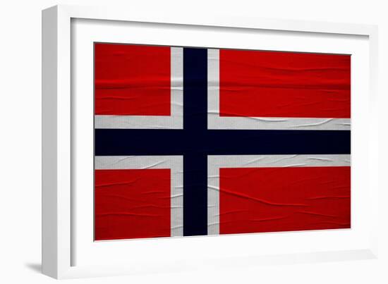 Norway Flag-igor stevanovic-Framed Art Print