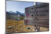 Norway, Jotunheimen National Park, Gravdalen, Signpost-Rainer Mirau-Mounted Photographic Print