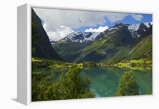 Norway. Lake Floen-Kymri Wilt-Framed Premier Image Canvas