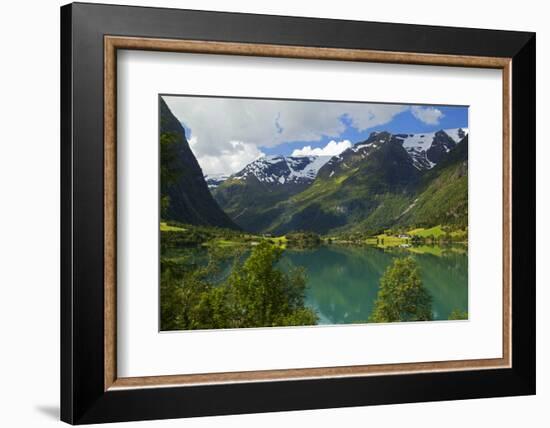Norway. Lake Floen-Kymri Wilt-Framed Photographic Print