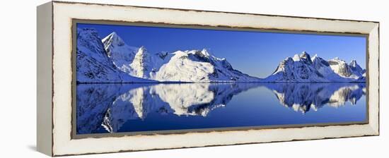 Norway, Lofoten, Moskenesoya Pure Mountains-Bernd Rommelt-Framed Premier Image Canvas