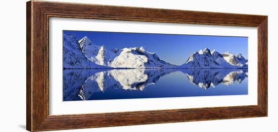 Norway, Lofoten, Moskenesoya Pure Mountains-Bernd Rommelt-Framed Photographic Print