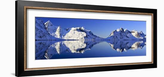 Norway, Lofoten, Moskenesoya Pure Mountains-Bernd Rommelt-Framed Photographic Print