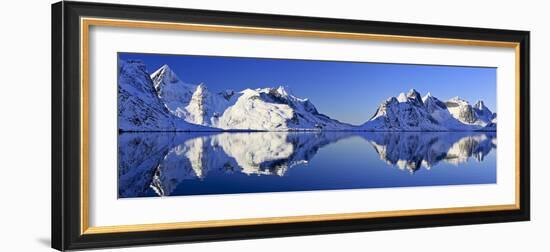 Norway, Lofoten, Moskenesoya Pure Mountains-Bernd Rommelt-Framed Photographic Print