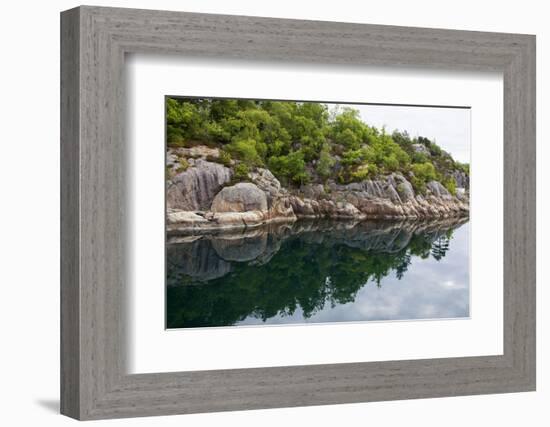 Norway, Lysefjord. Reflective Landscape of Lysefjord-Kymri Wilt-Framed Photographic Print