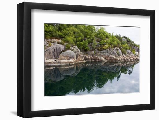 Norway, Lysefjord. Reflective Landscape of Lysefjord-Kymri Wilt-Framed Photographic Print