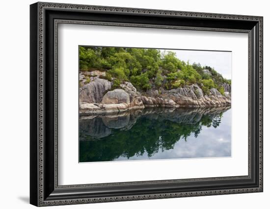 Norway, Lysefjord. Reflective Landscape of Lysefjord-Kymri Wilt-Framed Photographic Print