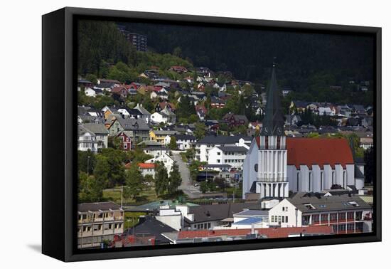 Norway, Molde. Molde Cathedral and Free-Standing Belltower-Kymri Wilt-Framed Premier Image Canvas