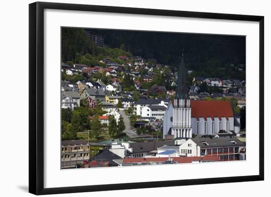 Norway, Molde. Molde Cathedral and Free-Standing Belltower-Kymri Wilt-Framed Photographic Print