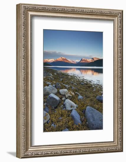 Norway, Nordland, Gratangen Fjord, Dudalstinden, Rock-Rainer Mirau-Framed Photographic Print