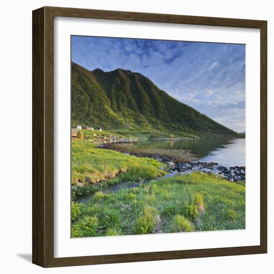 Norway, Nordland, Lofoten, Myrlandsfjorden-Rainer Mirau-Framed Photographic Print