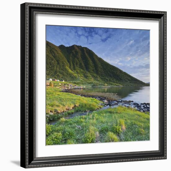 Norway, Nordland, Lofoten, Myrlandsfjorden-Rainer Mirau-Framed Photographic Print