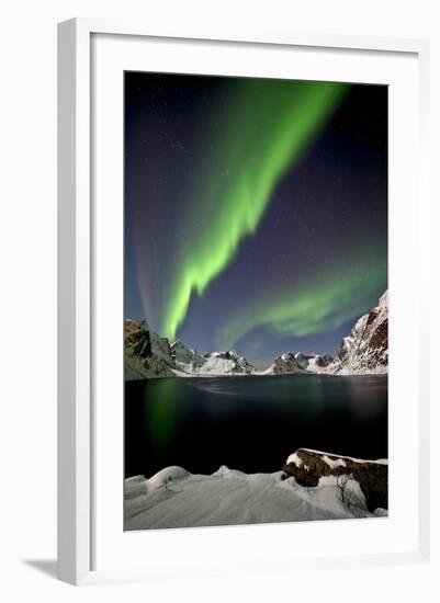 Norway, Northern Lights, Aurora Borealis-Bernd Rommelt-Framed Photographic Print